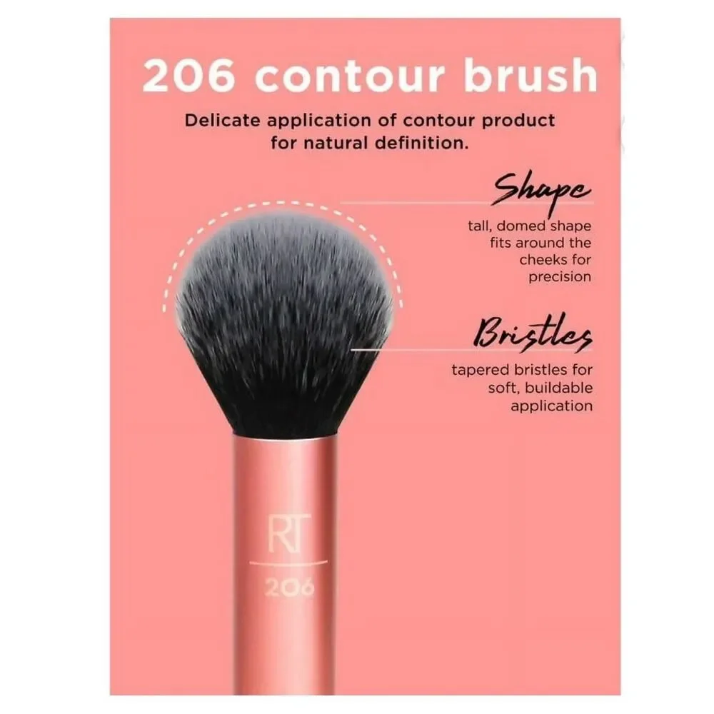 Real Techniques Flawless Base Makeup Brush Set, 5 Piece Set